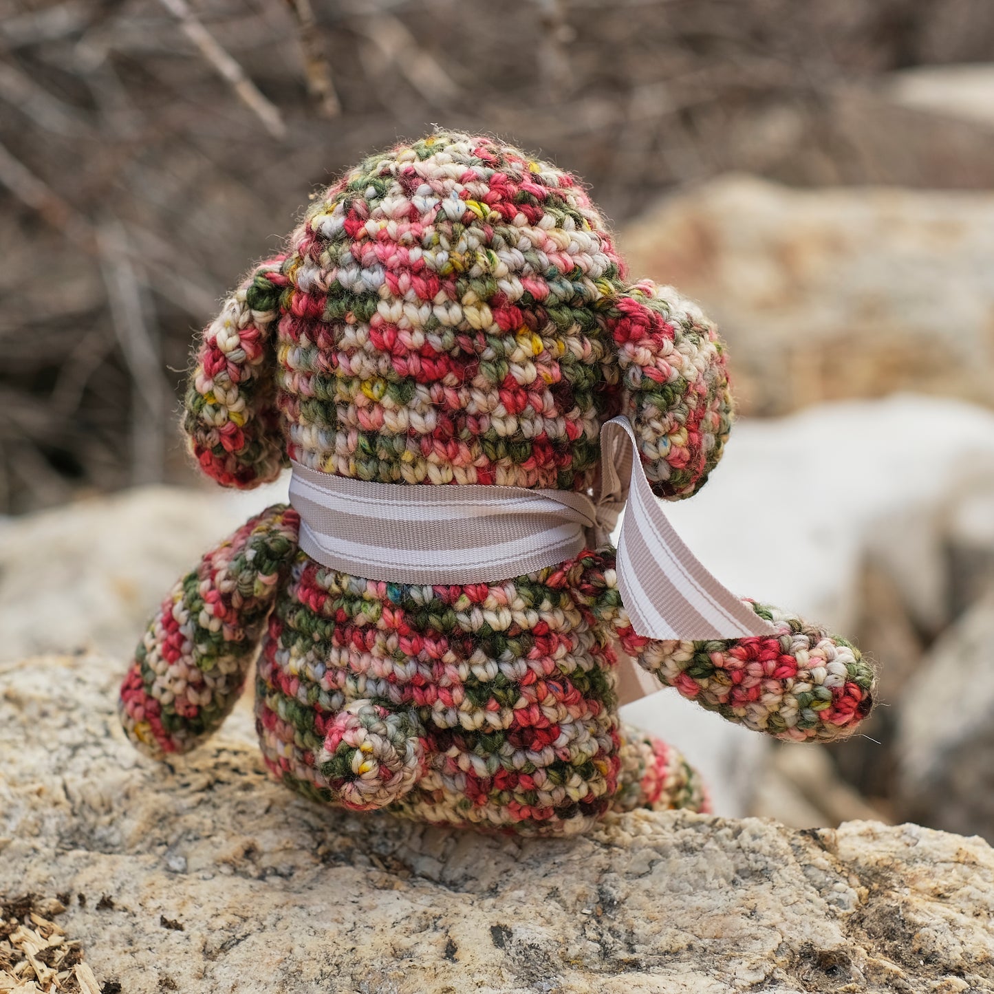 Multicolor Crochet Puppy Dog
