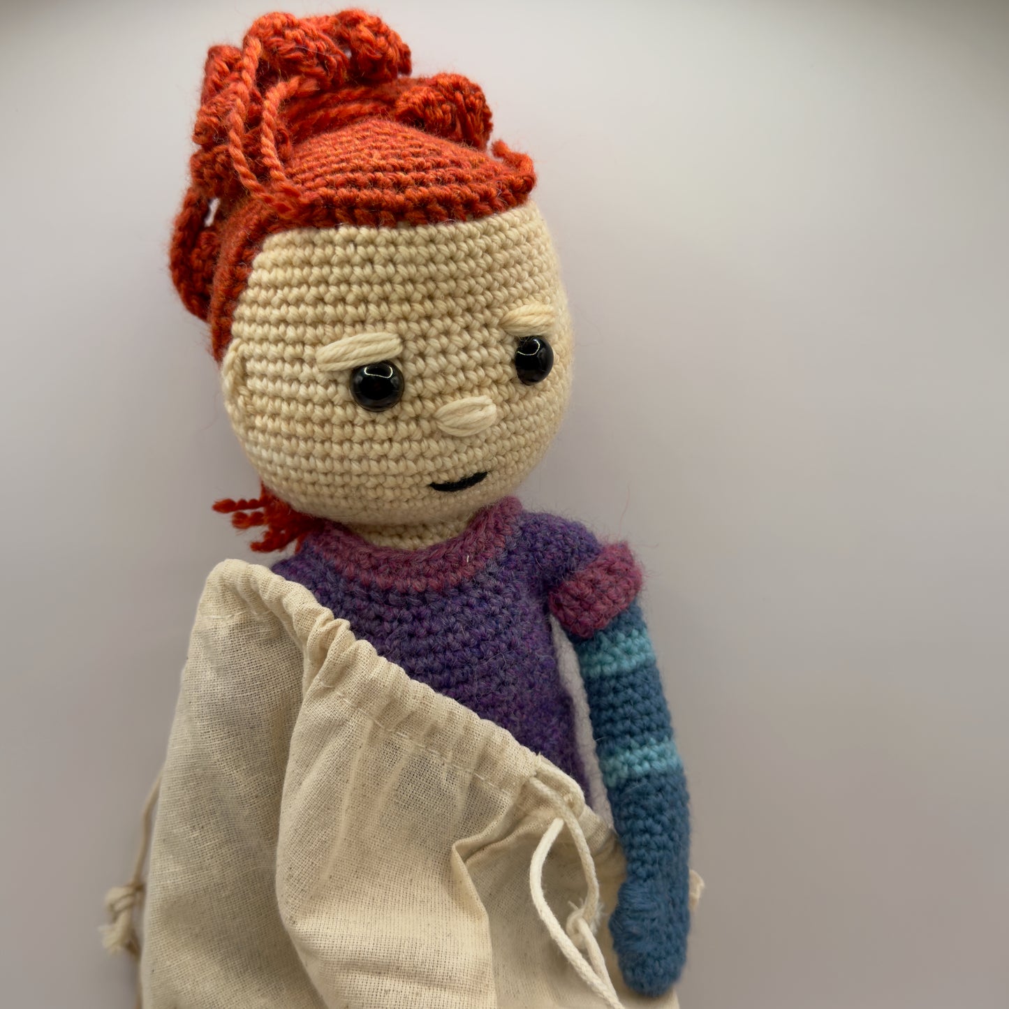 Red Head Crochet Doll