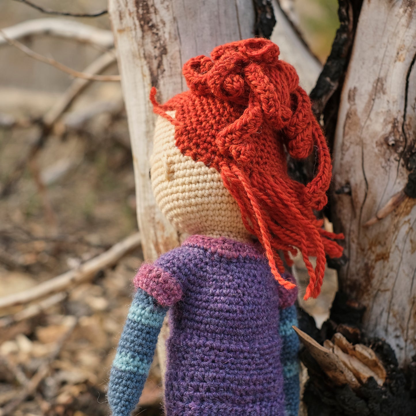 Red Head Crochet Doll