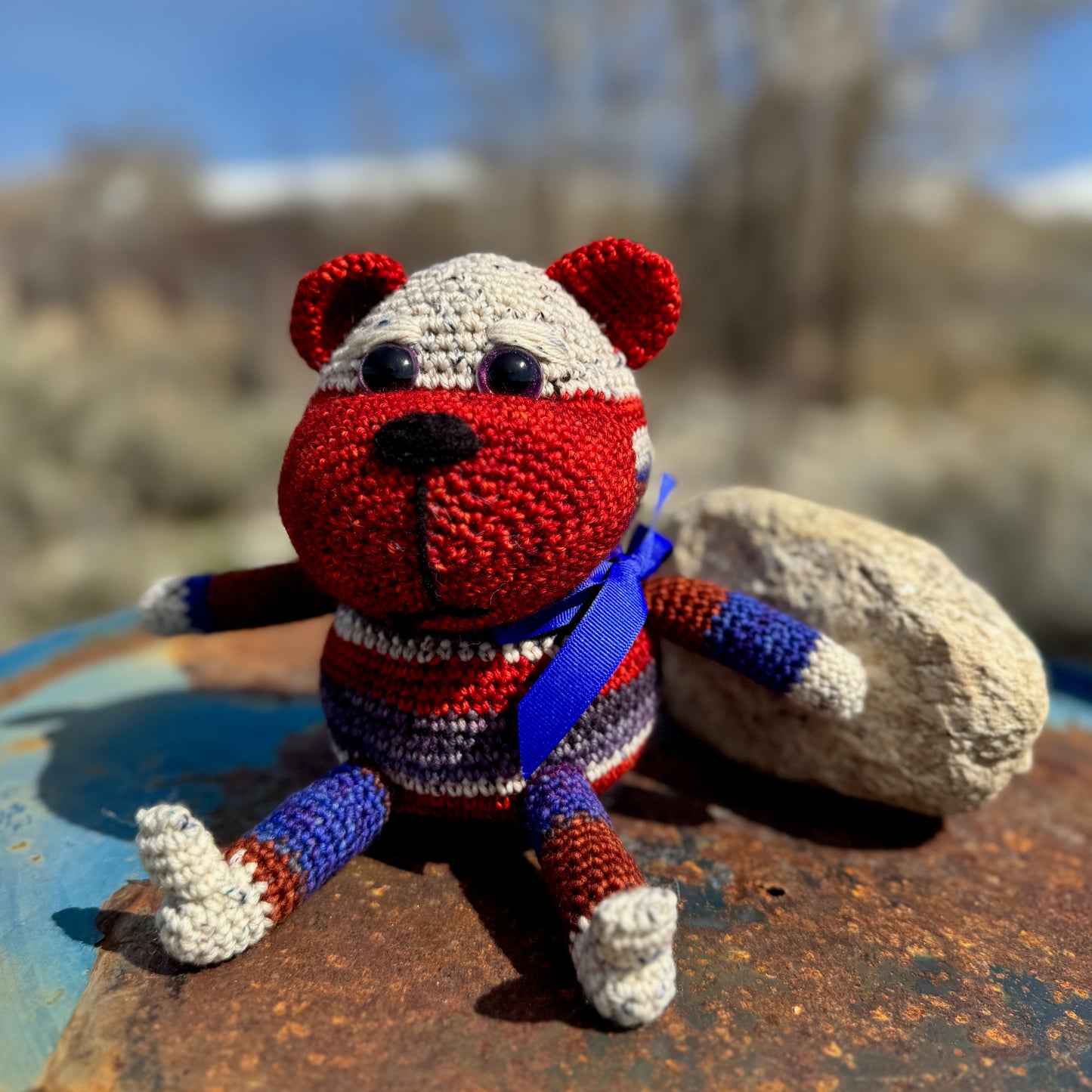 Red White and Blue Bear