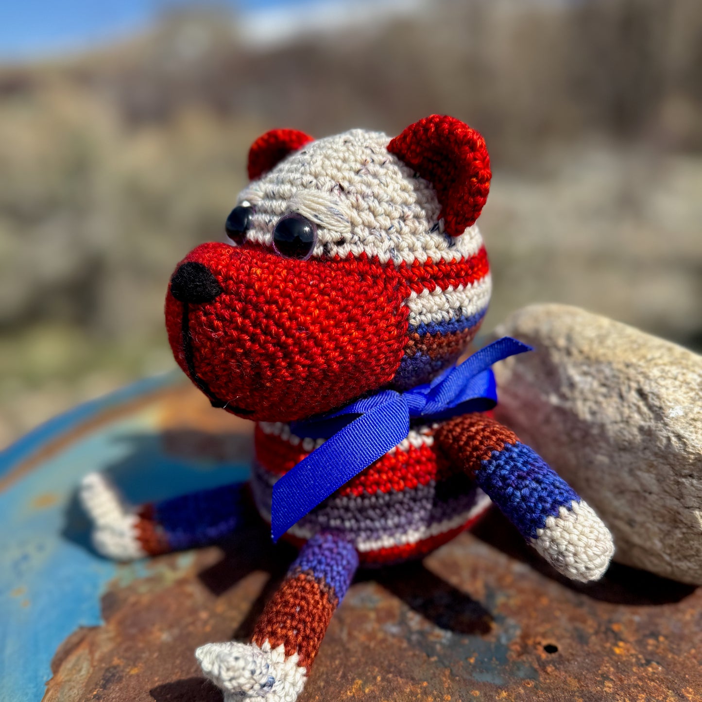 Red White and Blue Bear
