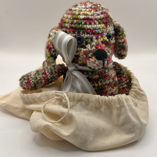 Multicolor Crochet Puppy Dog